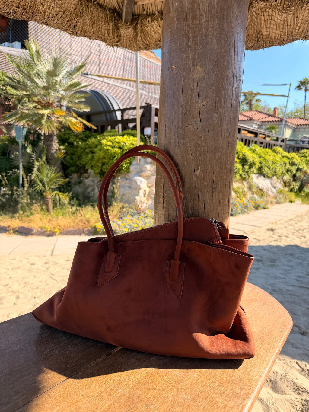 WILDER-terracotta suede