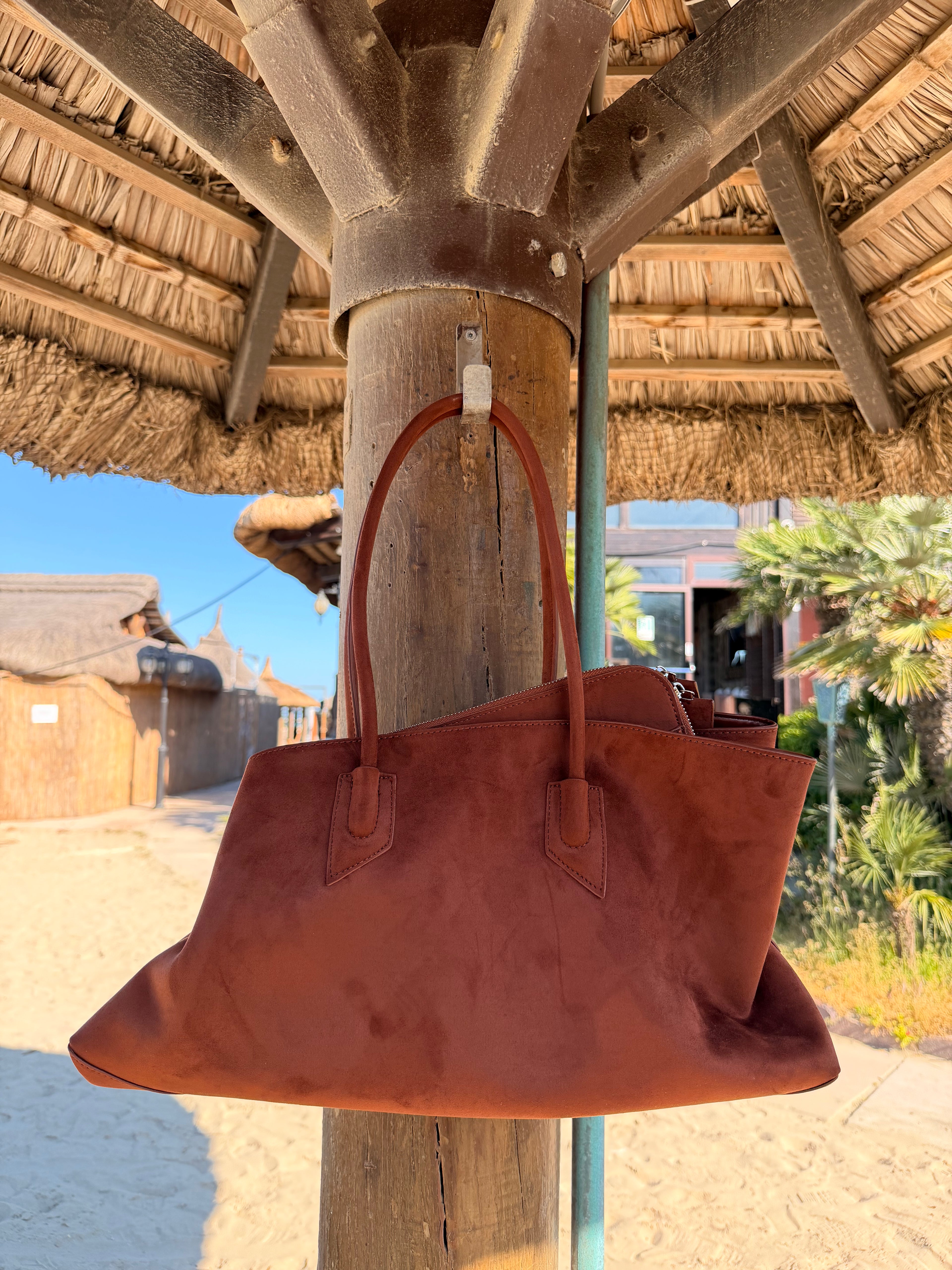 WILDER-terracotta suede